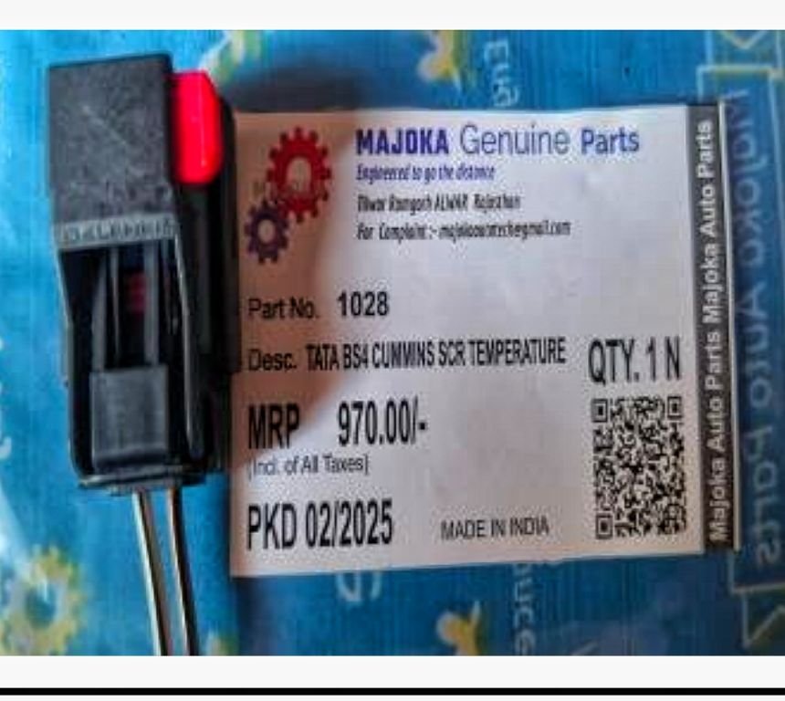 SCR Temperature Sensor Coupler Tata BS4 Cummins